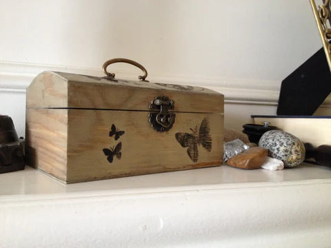 Adorable Antique Wooden Treasure Chest Kids' Craft